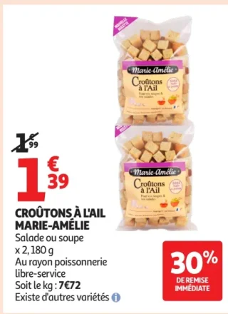Croûtons à l'ail Marie-Amélie