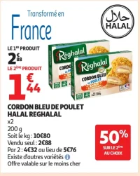 Cordon Bleu de Poulet Halal Reghalal