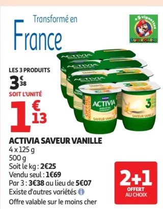 Activia Saveur Vanille