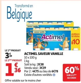 Actimel Saveur Vanille