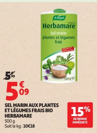 Sel marin aux plantes et légumes frais bio Herbamare