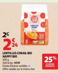 LENTILLES CORAIL BIO HAPPY BIO
