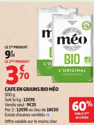 CAFE EN GRAINS BIO MÉO
