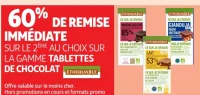 Tablettes de chocolat Ethiquable