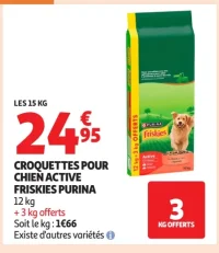 Croquettes pour chien active Friskies Purina