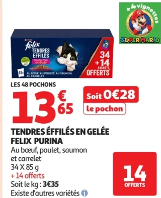 Tendres effilés en gelée Felix Purina