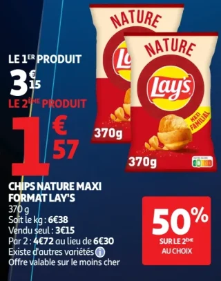 Chips Nature Maxi Format Lay's