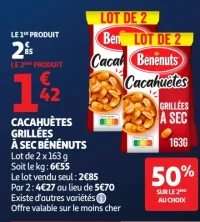Cacahuètes grillées à sec Bénénuts