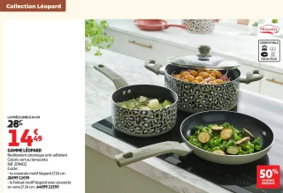 La poêle unie Ø 24 cm Menastyl Gamme Léopard