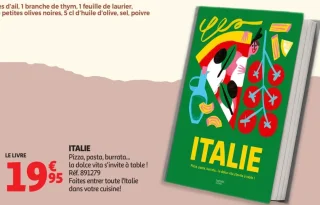Livre Italie - Pizza, pasta, burrata... la dolce vita s'invite à table !