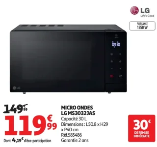 MICRO ONDES LG MS3032JAS