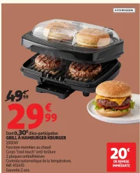 Grill à hamburger KBurger Kitchencook