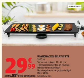 Schneider Plancha XXL Éclat d'Été