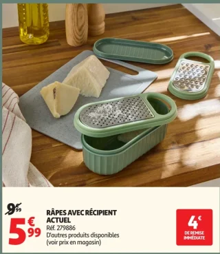 RÂPES AVEC RÉCIPIENT ACTUEL