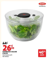 ESSOREUSE À SALADE Ø 26 CM OXO SoftWorks