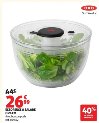 ESSOREUSE À SALADE Ø 26 CM OXO SoftWorks