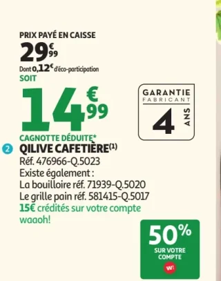 Qilive Cafetière Q.5023