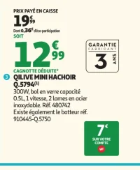 Qilive Mini hachoir Q.5794