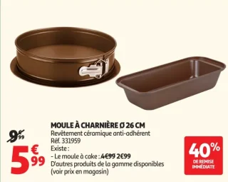 Moule à charnière Ø 26 cm Auchan Actuel