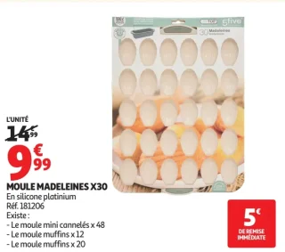 Moule Madeleines x30 5five