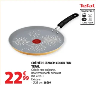 Crêpière Ø 28 cm Color Fun Tefal