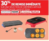 Sélection de crêpières Arthur Martin, Fagor, Livoo, Tefal