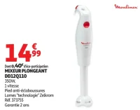 Mixeur plongeant Moulinex DD12Q110 Turbomix