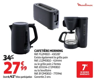 Cafetière Morning Moulinex