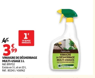 Vinaigre de désherbage multi-usage 1 L Naturen