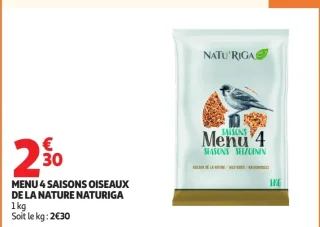 MENU 4 SAISONS OISEAUX DE LA NATURE NATURIGA
