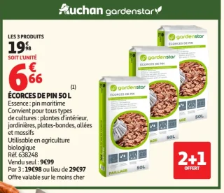 Écorces de pin 50 L Gardenstar