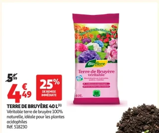 Terre de Bruyère 40 L Bio Flore