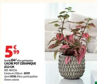 Cache pot céramique Ø13 CM