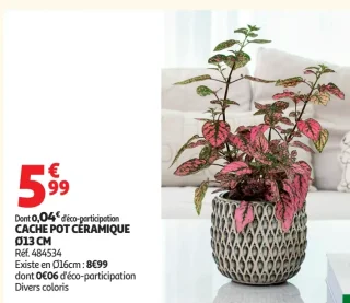 Cache pot céramique Ø13 CM