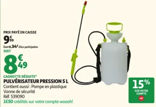 Pulvérisateur Pression 5 L Gardenstar