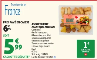 ASSORTIMENT ASIATIQUE AUCHAN