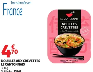 NOUILLES AUX CREVETTES LE CANTONNAIS
