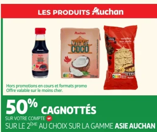 Gamme de produits asiatiques Asie Auchan