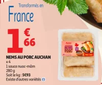 Nems au porc Auchan