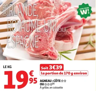 Agneau : Côte à griller