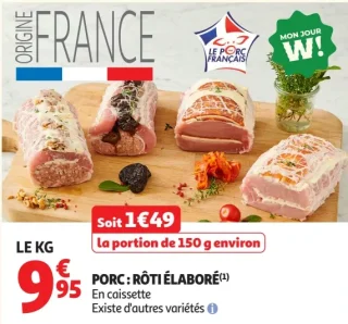 Porc : Rôti élaboré