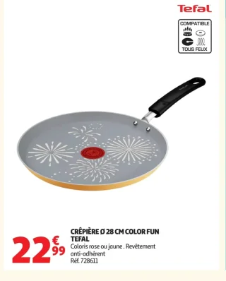 Crêpière Ø 28 cm Color Fun Tefal