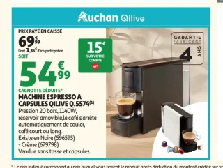 MACHINE ESPRESSO A CAPSULES QILIVE Q.5574