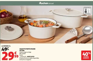 Cocotte fonte d'acier LA RONDE 5 L Actuel