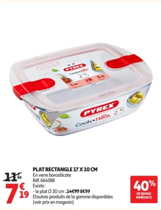 Plat rectangle Pyrex Cook & Heat