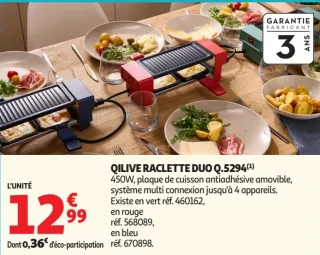Qilive Raclette duo Q.5294
