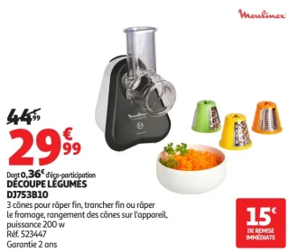 Moulinex Découpe légumes DJ753B10