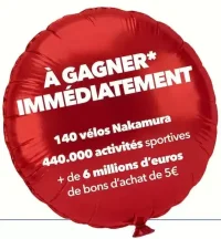 140 vélos Nakamura et 440.000 activités sportives à gagner
