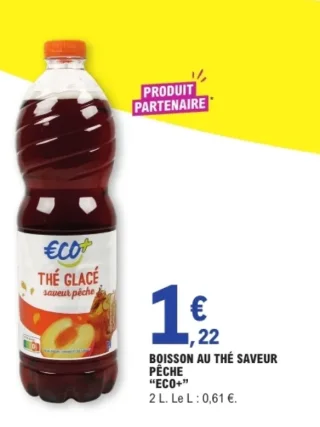 Boisson au thé saveur pêche "Eco+"