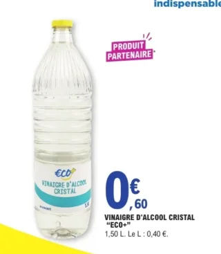 Vinaigre d'alcool cristal "Eco+"
